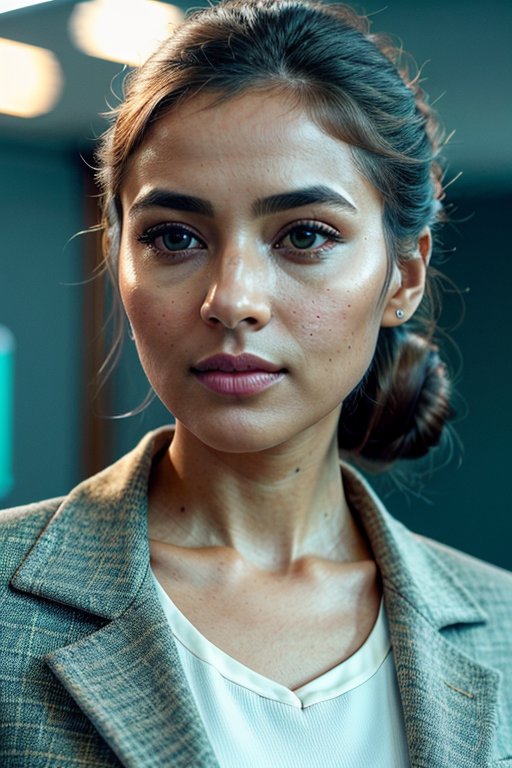 office woman stock image